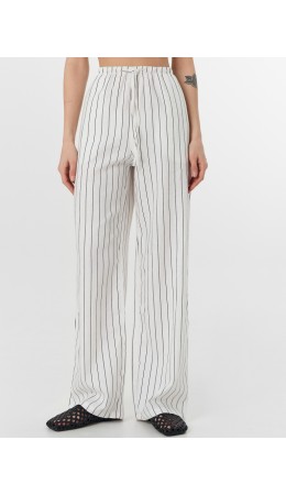 Брюки полоска на белом