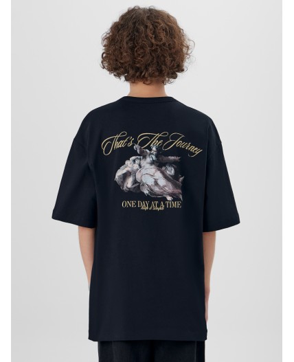 Футболка черный +печать2