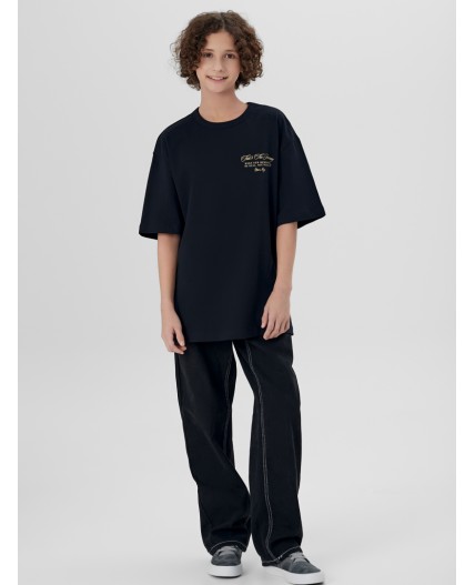 Футболка черный +печать2