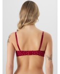 Бюстгальтер сердечки на т.красном