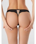 Трусы телесный +черный