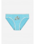 Трусы бирюзовый +печать
