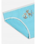 Трусы бирюзовый +печать