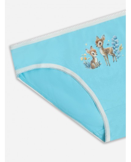 Трусы бирюзовый +печать