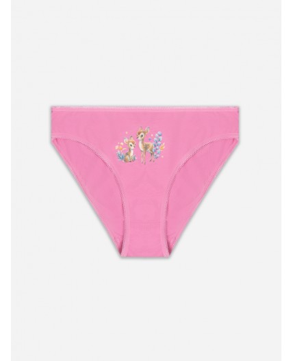 Трусы розовый +печать
