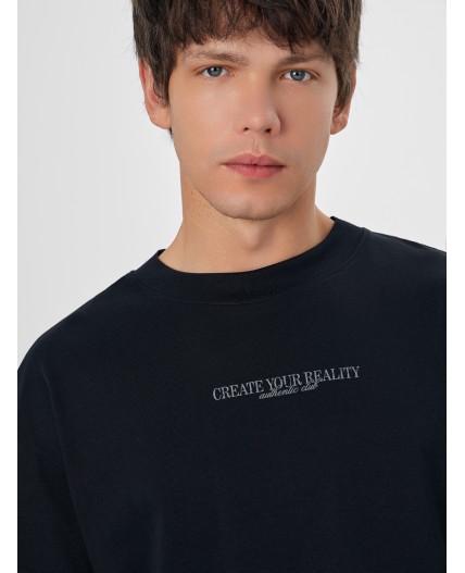 Футболка черный +печать14