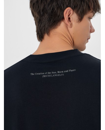 Футболка черный +печать14