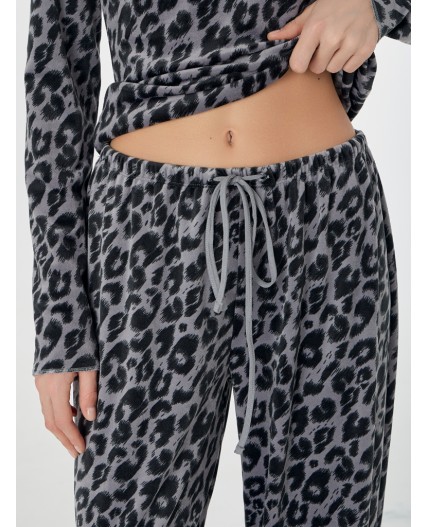 Комплект леопард на сером