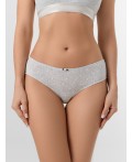 Трусы сердечки на сером меланже