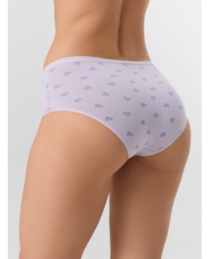 Трусы сердечки на сиреневом