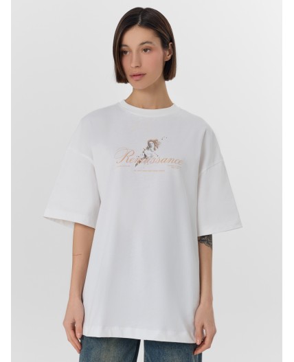 Футболка белый +печать19