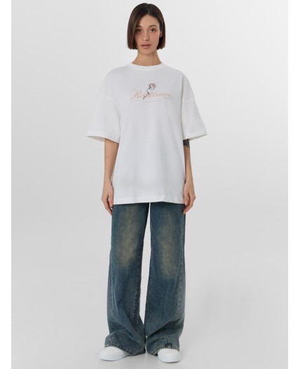 Футболка белый +печать19