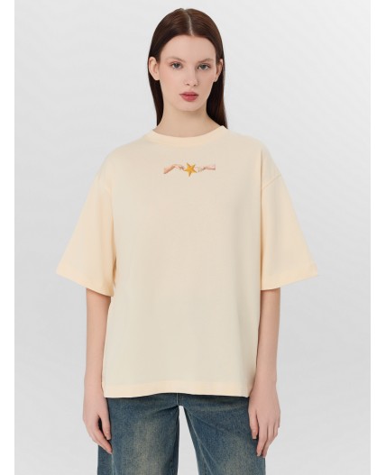 Футболка сливочное масло +печать