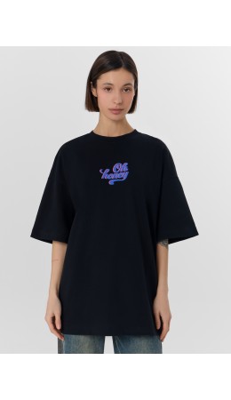 Футболка черный +печать3