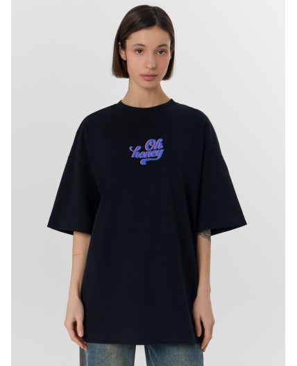 Футболка черный +печать3