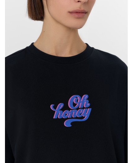 Футболка черный +печать3