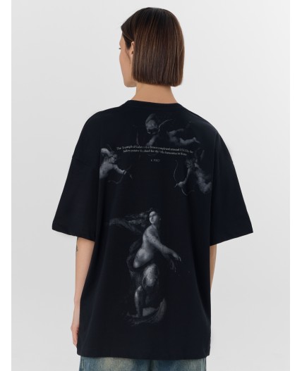 Футболка черный +печать13