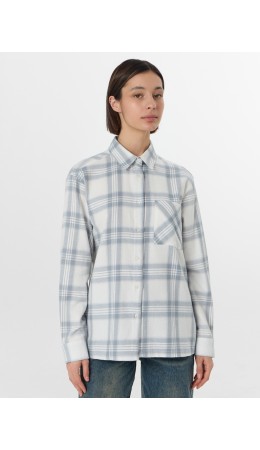 Рубашка серая клетка