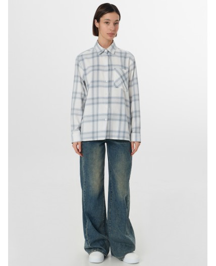 Рубашка серая клетка
