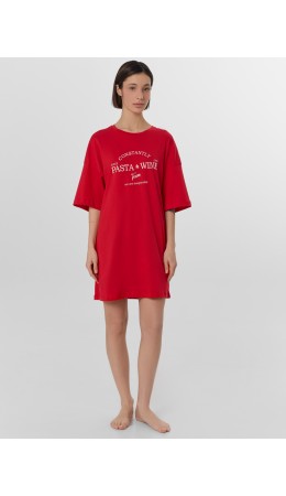 Туника красный +печать1