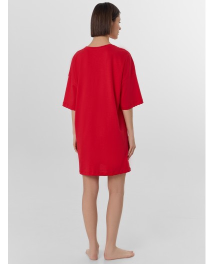 Туника красный +печать1