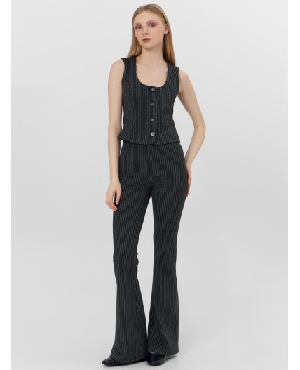 Жилет графитовая полоска