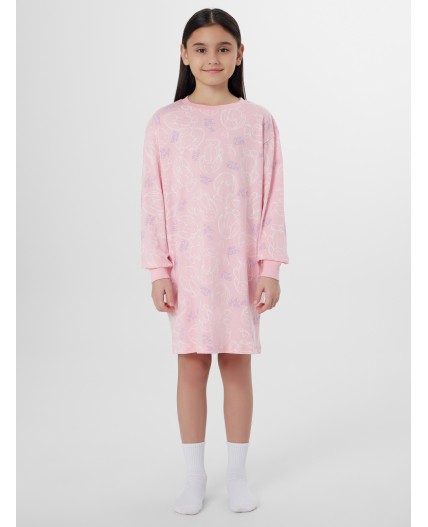 Сорочка милые зайчики на розовом