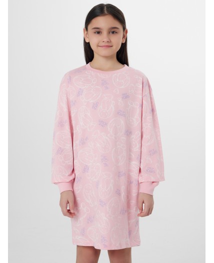 Сорочка милые зайчики на розовом