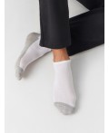 Носки белый /серый меланж