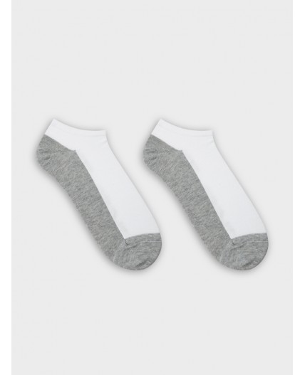 Носки белый /серый меланж