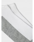 Носки белый /серый меланж