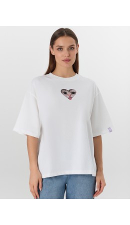 Футболка белый +печать21