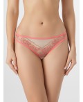 Трусы коралловые цветочки на пудре