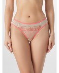 Трусы коралловые цветочки на пудре