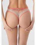Трусы коралловые цветочки на пудре