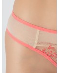 Трусы коралловые цветочки на пудре