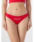Трусы красный +печать