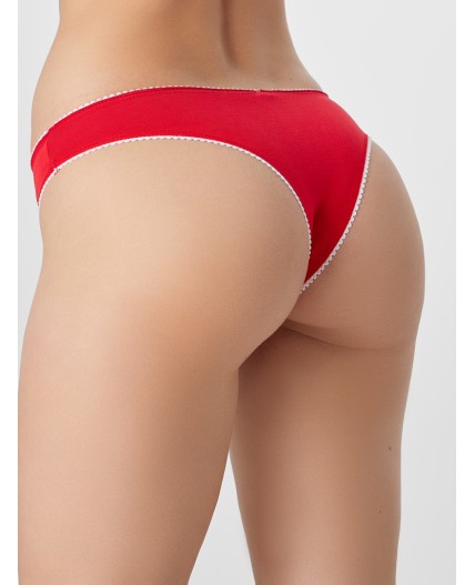 Трусы красный +печать