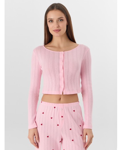 Жакет розовая сказка