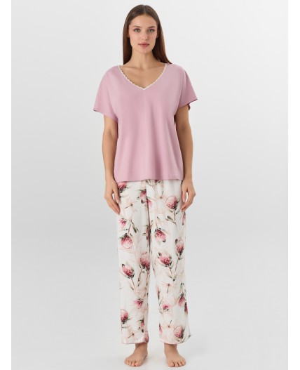 Комплект пыльный розовый +протеи на св.молочном