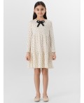 Платье горошек на молочном