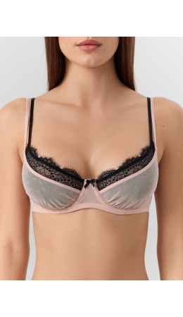 Бюстгальтер персиковый румянец1