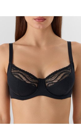 Бюстгальтер черный
