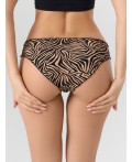 Трусы анималистичный принт на бежевом