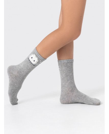 Носки серый меланж