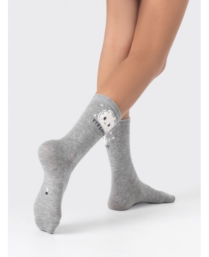 Носки серый меланж