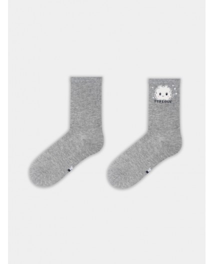 Носки серый меланж
