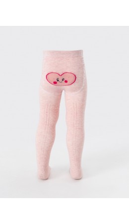 Колготки розовый меланж