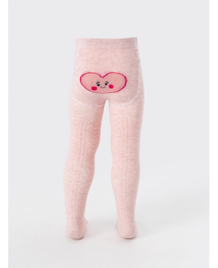 Колготки розовый меланж