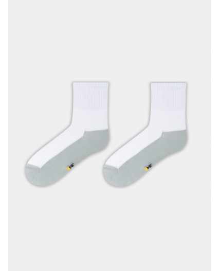 Носки белый/св.оливка